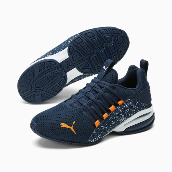 Tenis Puma Axelion Spirit Azul Marino de Niños Original