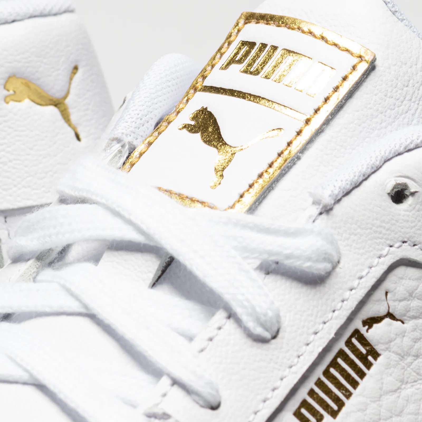 Tenis Puma Caven Blanco Dorado de Caballero Original
