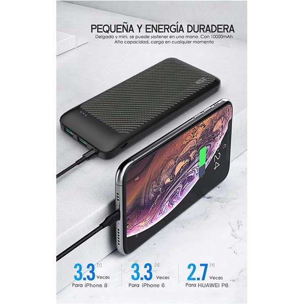 Power Bank Batería Portátil 20000mah Carga Rápida