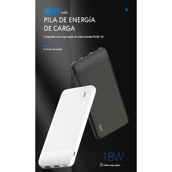Power Bank Batería Portátil 20000mah Carga Rápida
