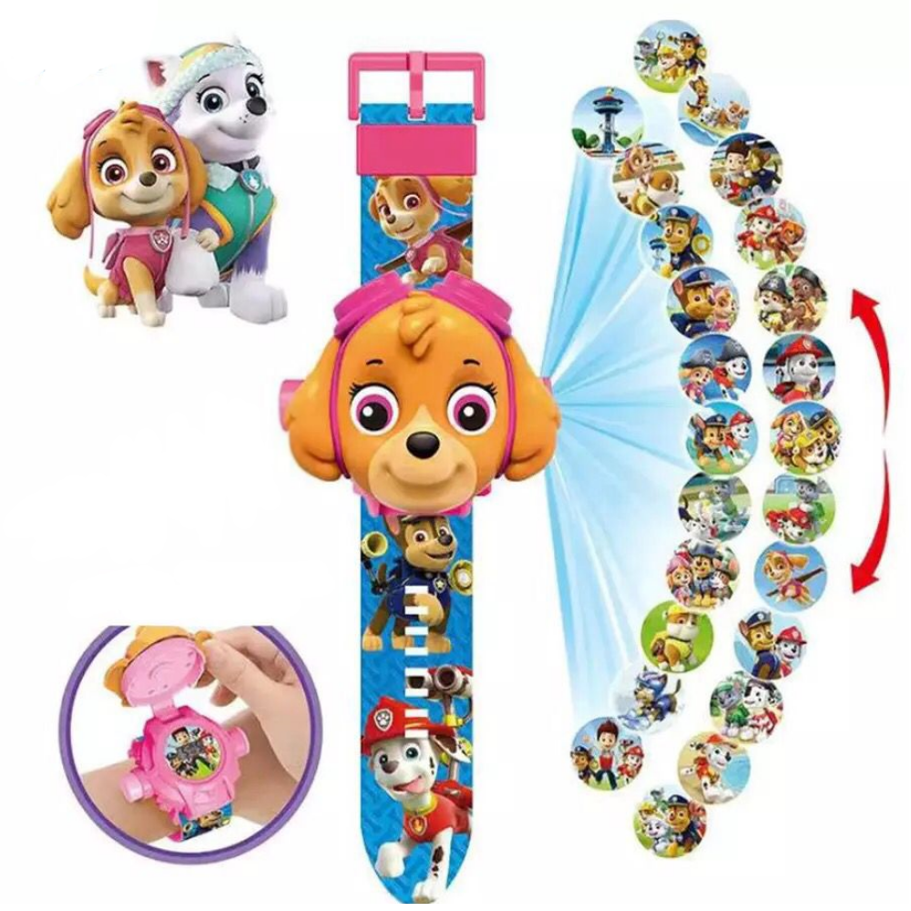 Reloj Juguete Con Proyector 24 Imagenes Paw Patrol SKYE