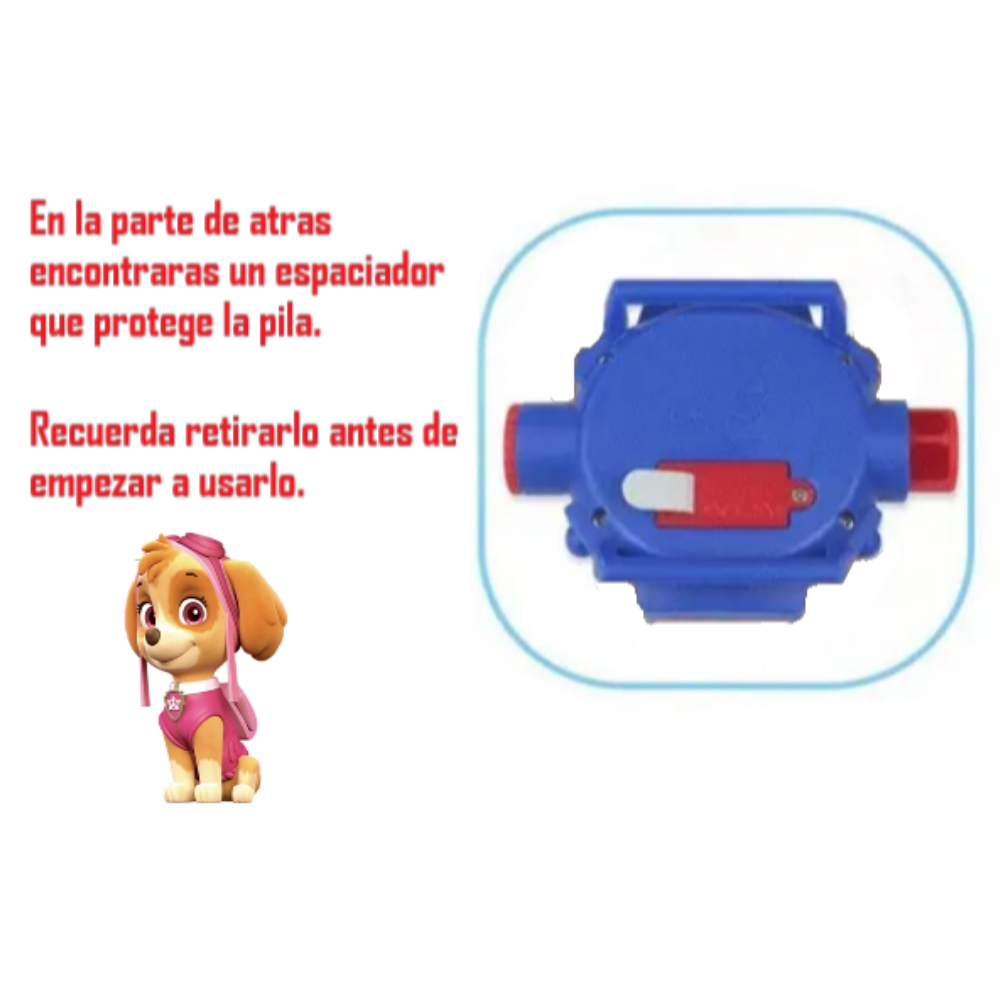 Reloj Juguete Con Proyector 24 Imagenes Paw Patrol SKYE
