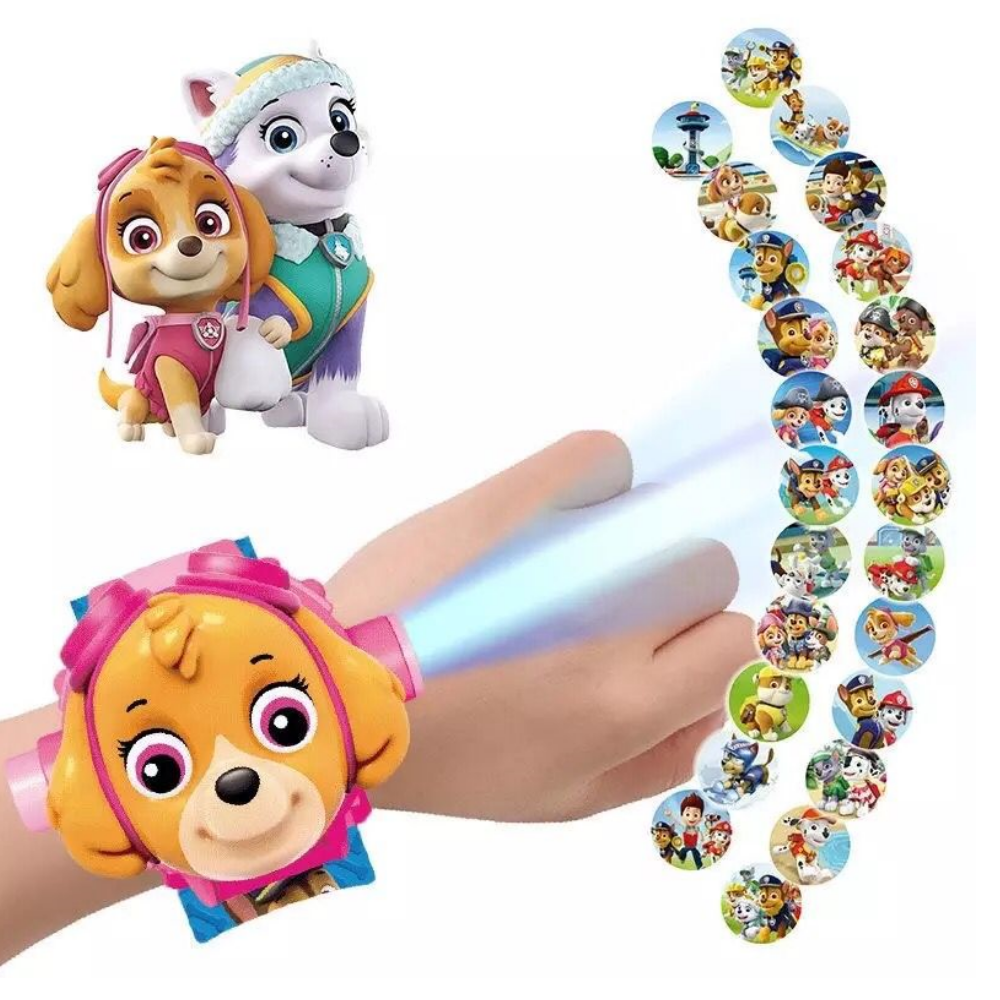 Reloj Juguete Con Proyector 24 Imagenes Paw Patrol SKYE