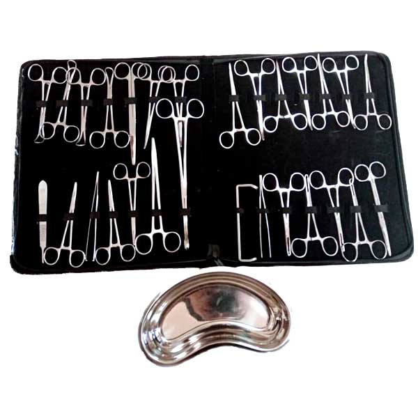 Equipo Cirugia Menor 29 pzs Incluye Estuche Hergom EQ50