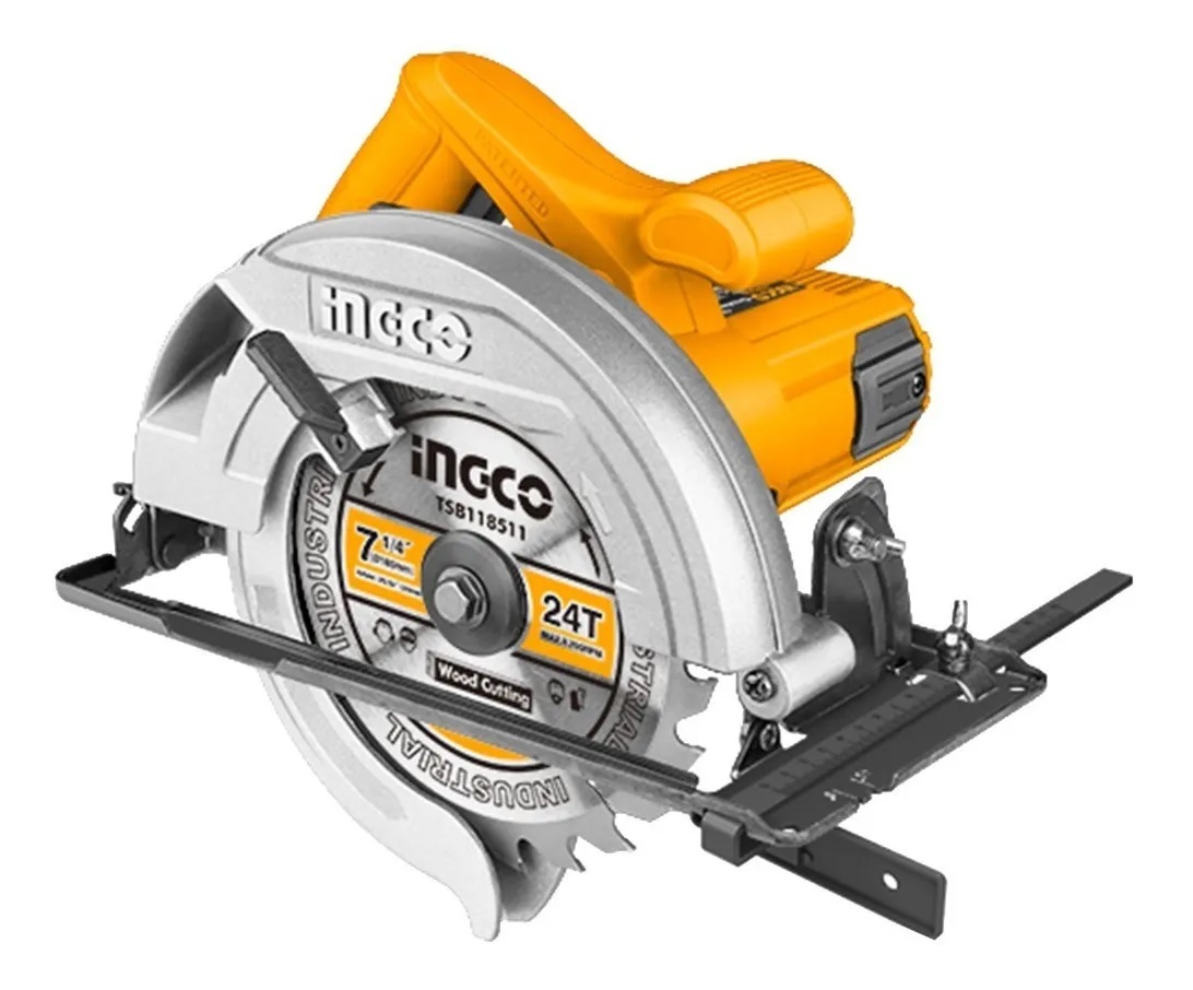 Sierra Circular Eléctrica De Mano Industrial 1400w Ingco