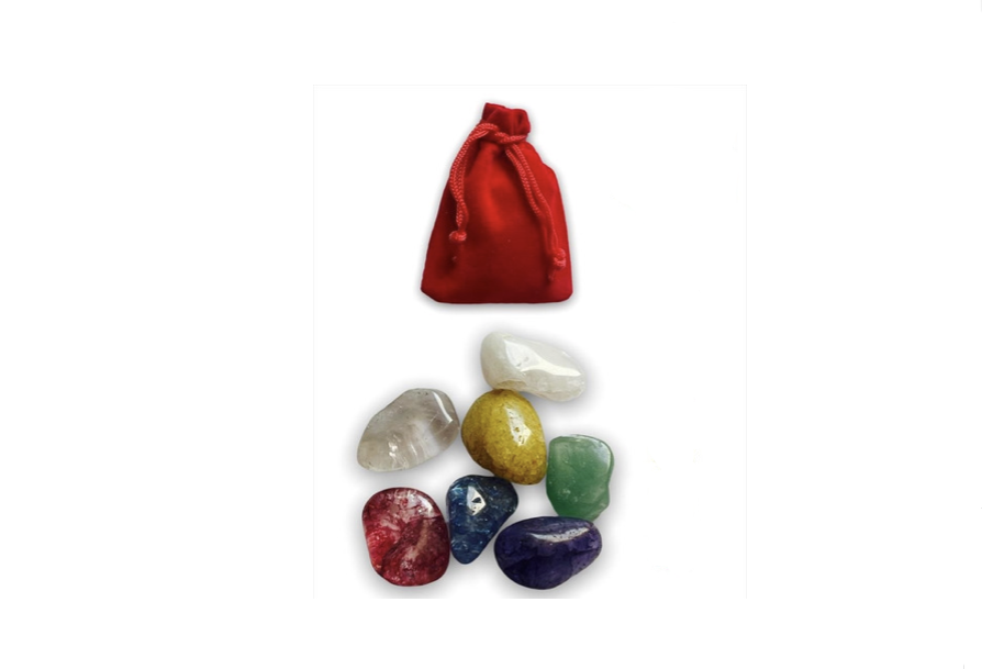 Set Piedras 7 Chakras Cuarzos Naturales Amatista Alta Pureza