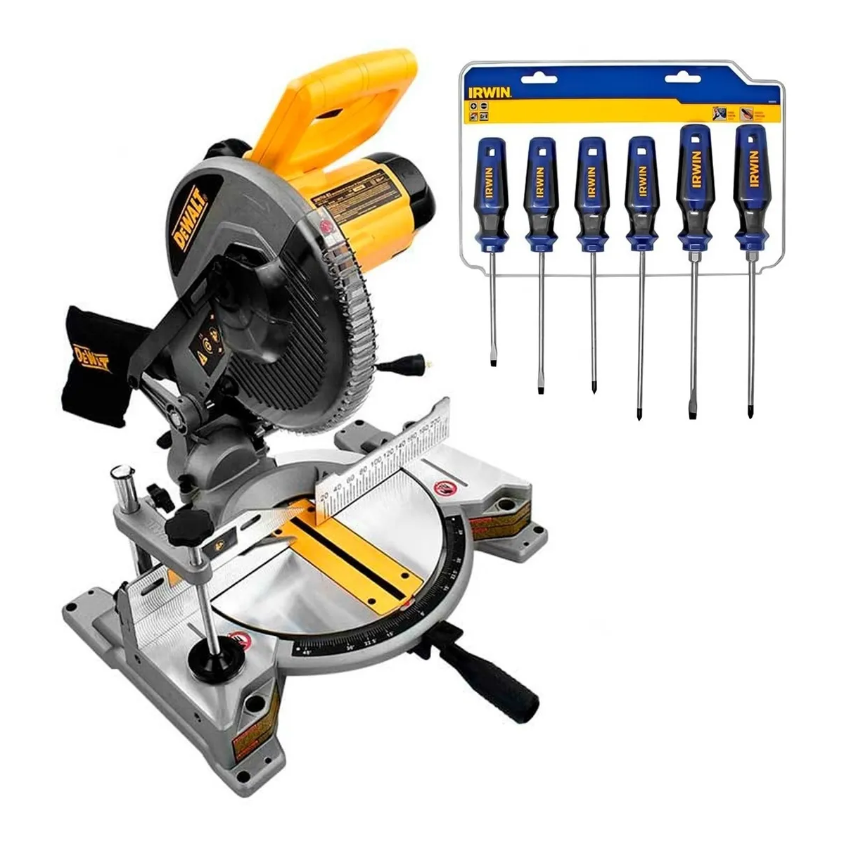 Sierra Ingleteadora 10 Pulgadas Dewalt Dw714-b3 + Desarmadores de Regalo