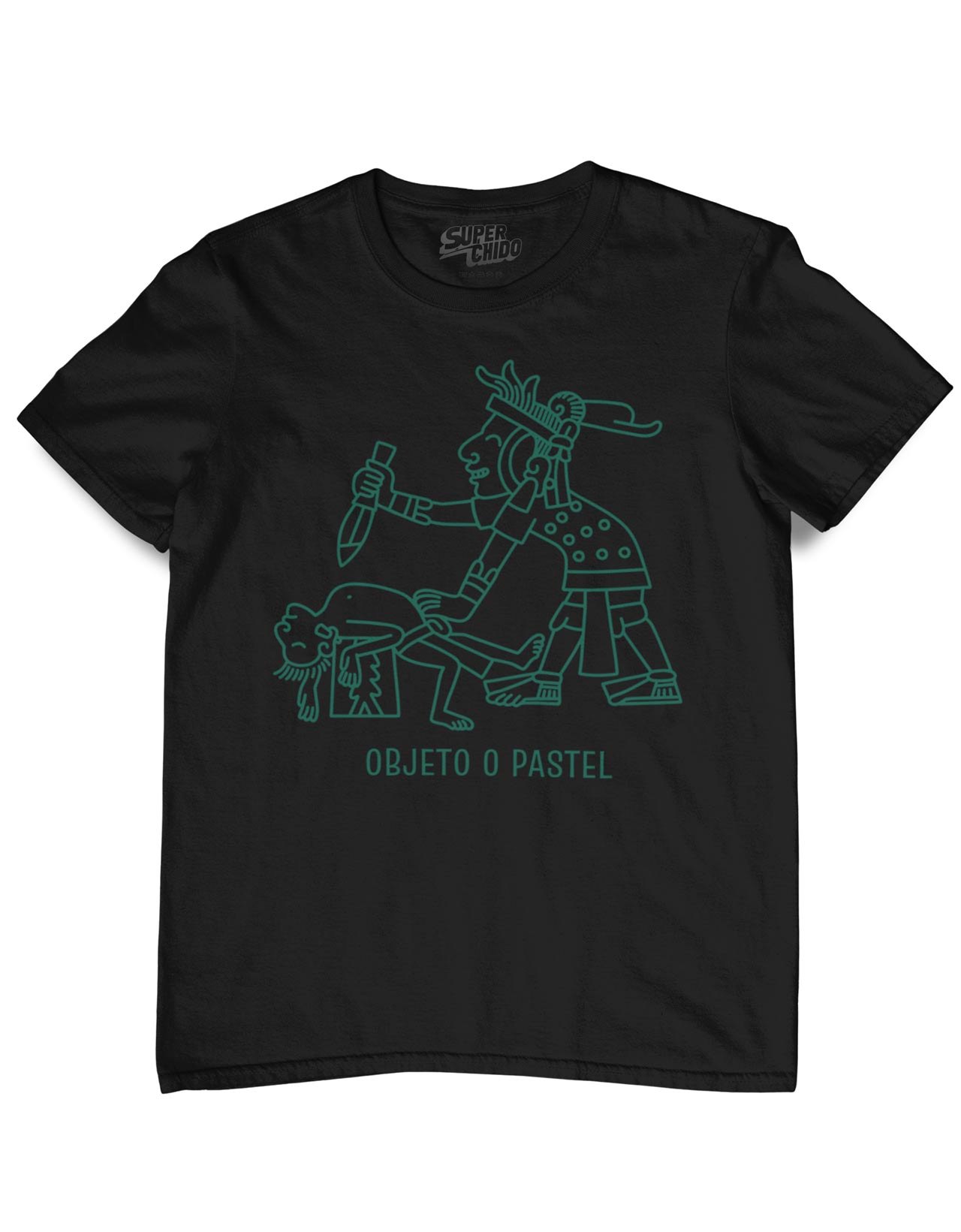 Playera Hombre Objeto o Pastel Estampada DTG T-shirt