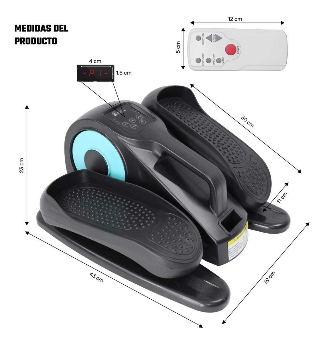 Mini Eliptica Electrica Digital Bajo Escritorio Con Control