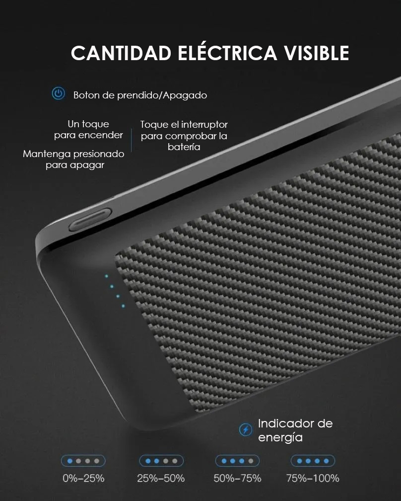 Power Bank Batería Portátil 20000mah Carga Rápida