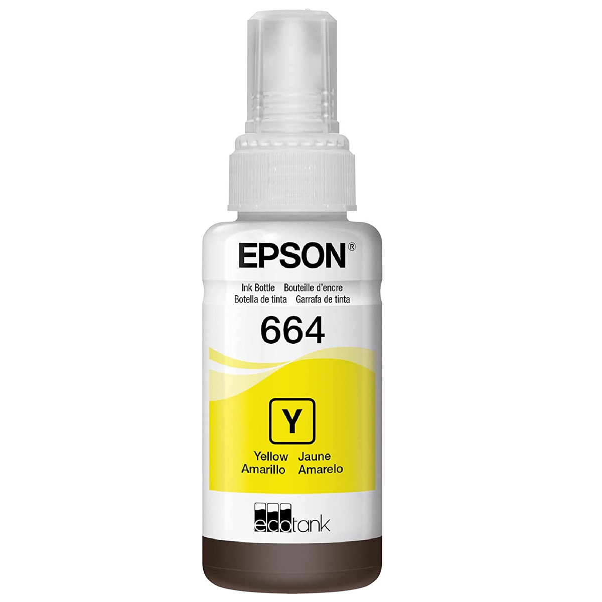 Tinta Epson T664 EcoTank L300 L350 L110 L120 L200 L210 Amarillo