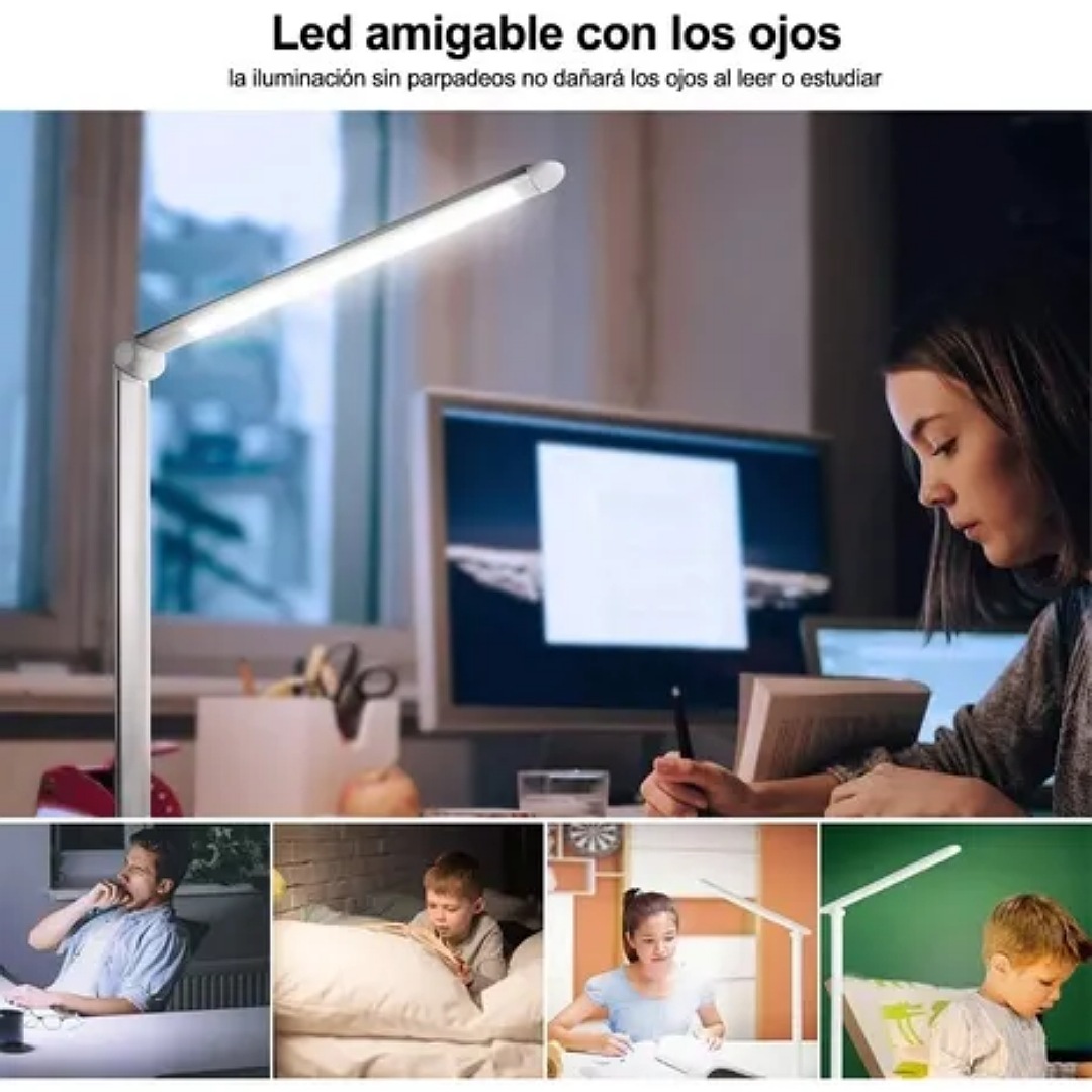 Lampara Usb Portátil Iluminación Ajustable Ilumina Recargable Led