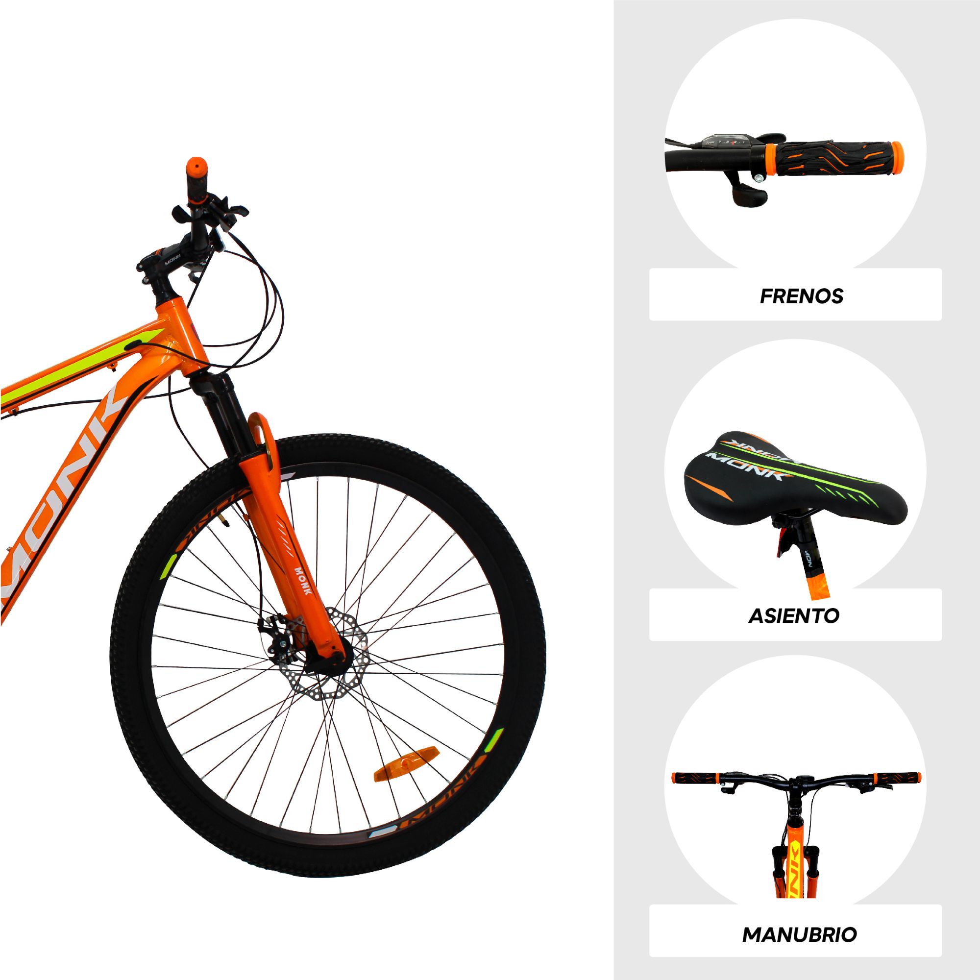 Bicicleta Montaña Rodada 29 21 Velocidades Shimano Dazz Naranja