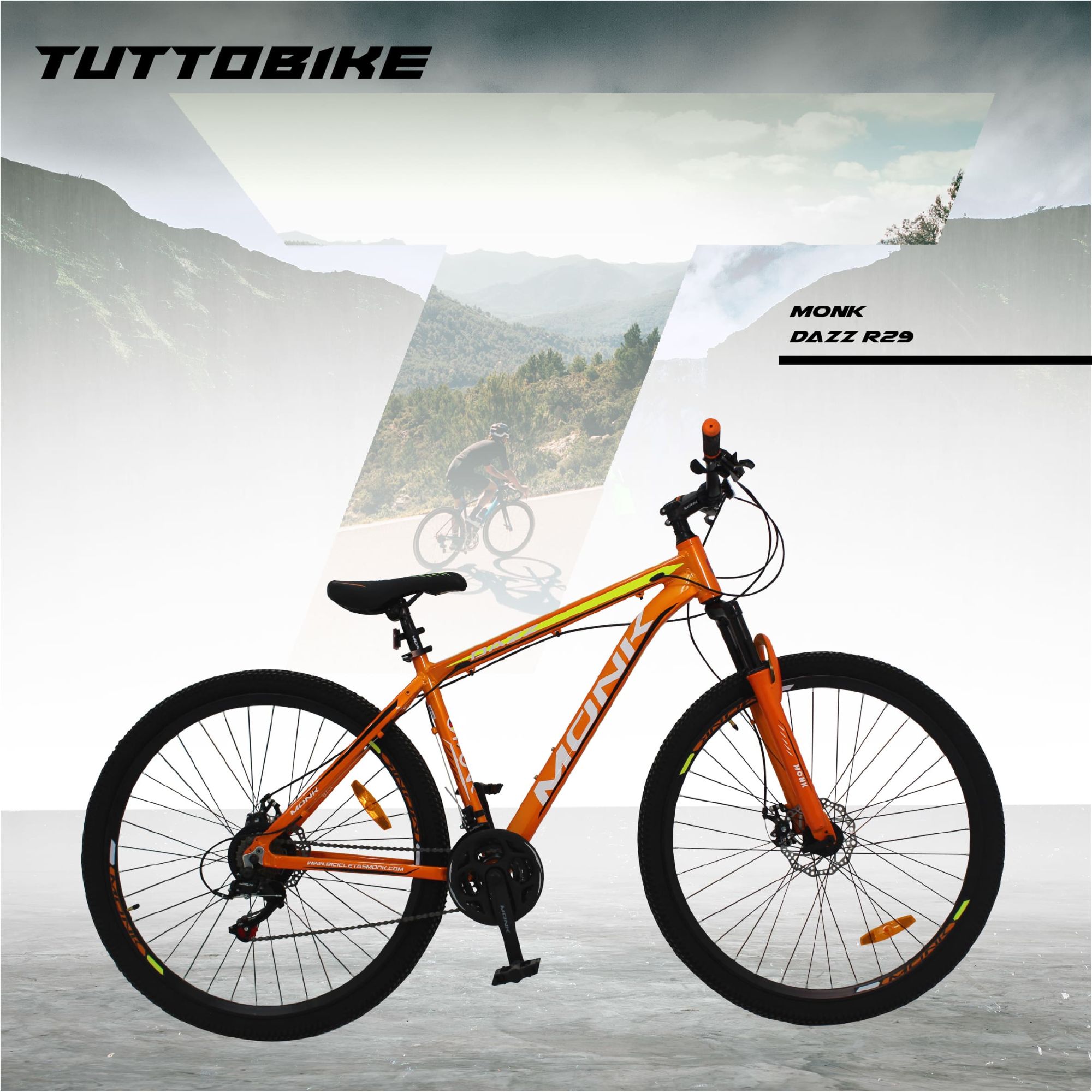 Bicicleta Montaña Rodada 29 21 Velocidades Shimano Dazz Naranja