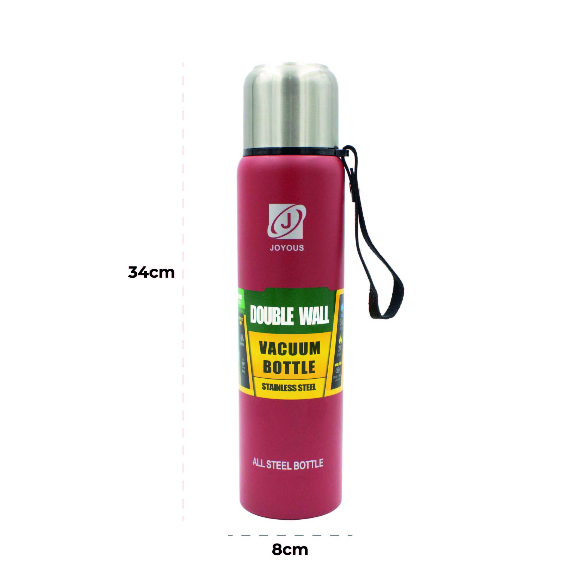 Termo Deportivo de Acero Inoxidable Acabado Metálico 1lt