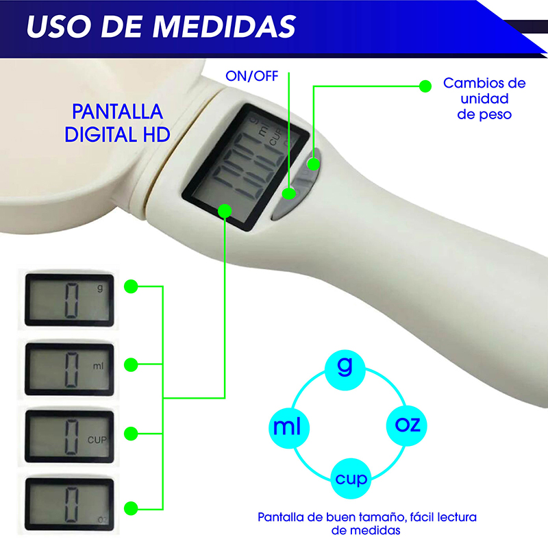 Bascula digital CHIC-FANTASY taza de medición, soporte de visualización portátil pesa hasta 800 gr/ 800 ml/ 28 oz/ 3.4 cup 