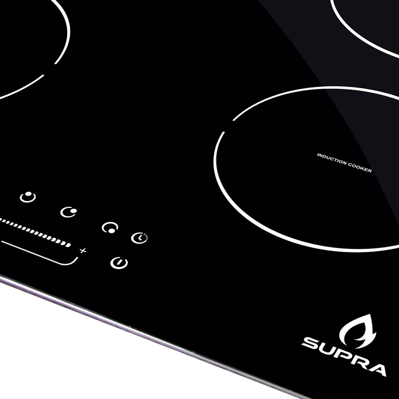 Parrilla de inducción con 4 quemadores SUPRA 4Q-IN-220V con cristal templado