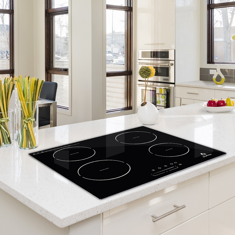 Parrilla de inducción con 4 quemadores SUPRA 4Q-IN-220V con cristal templado