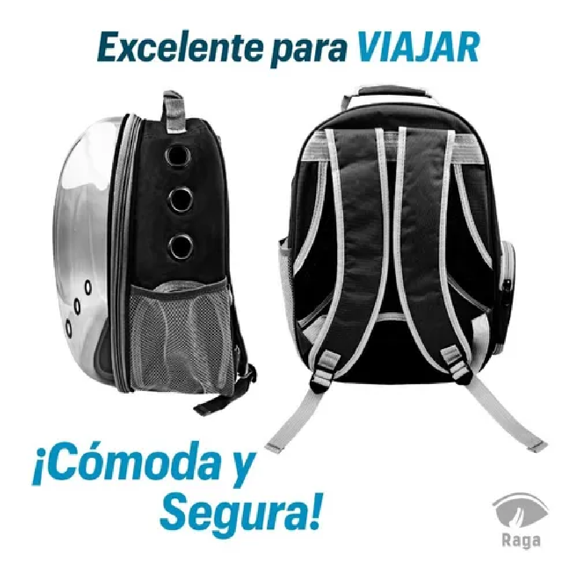 Mochila Transportadora Viaje Gato Perro Mascota Pequeña