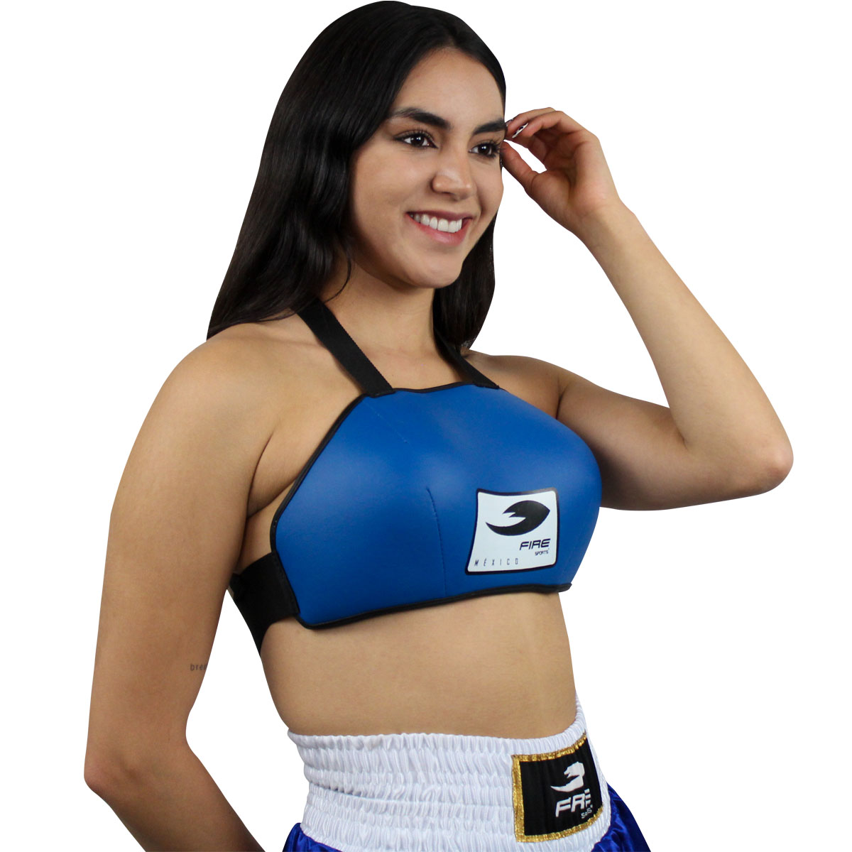 Peto protector para pecho femenil Fire Sports Azul