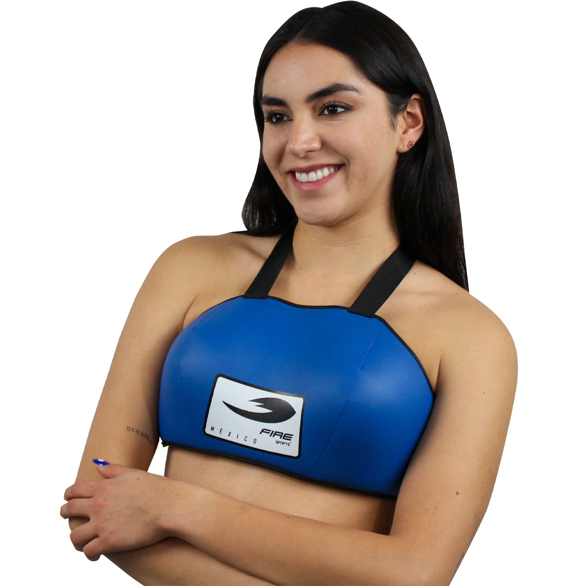 Peto protector para pecho femenil Fire Sports Azul