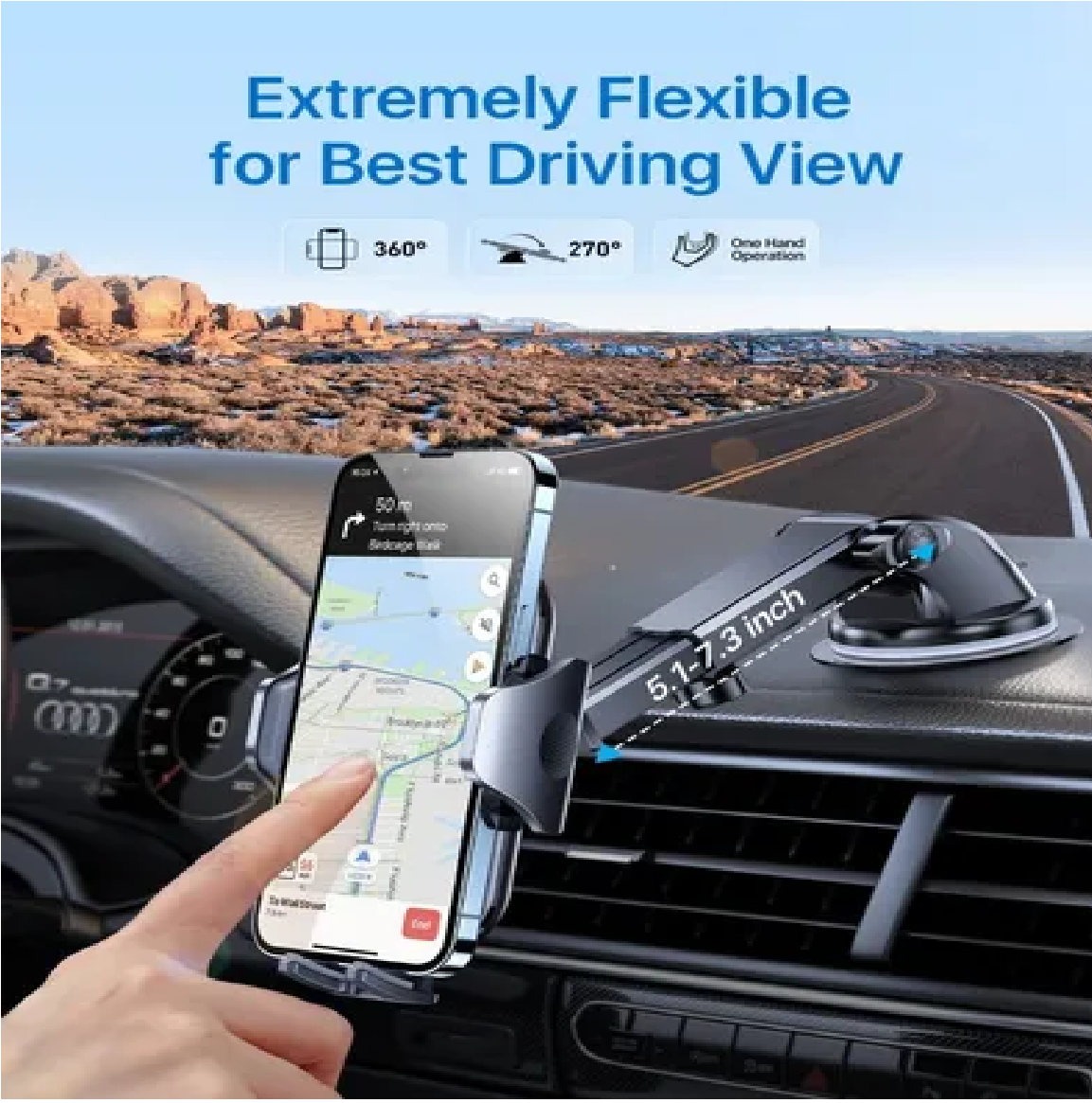 Soporte Para Teléfono Para Coche Estable Antichoque