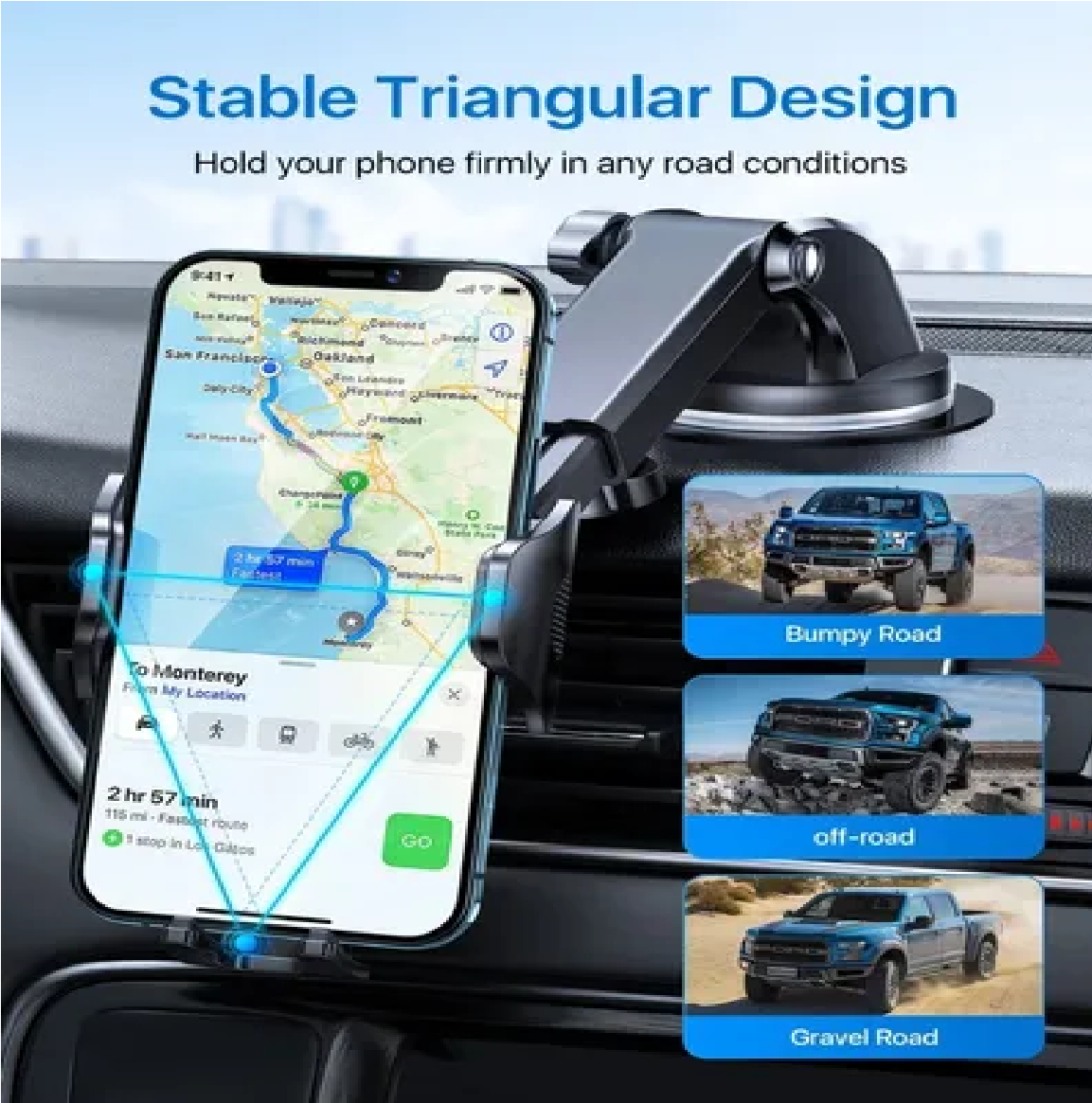 Soporte Para Teléfono Para Coche Estable Antichoque