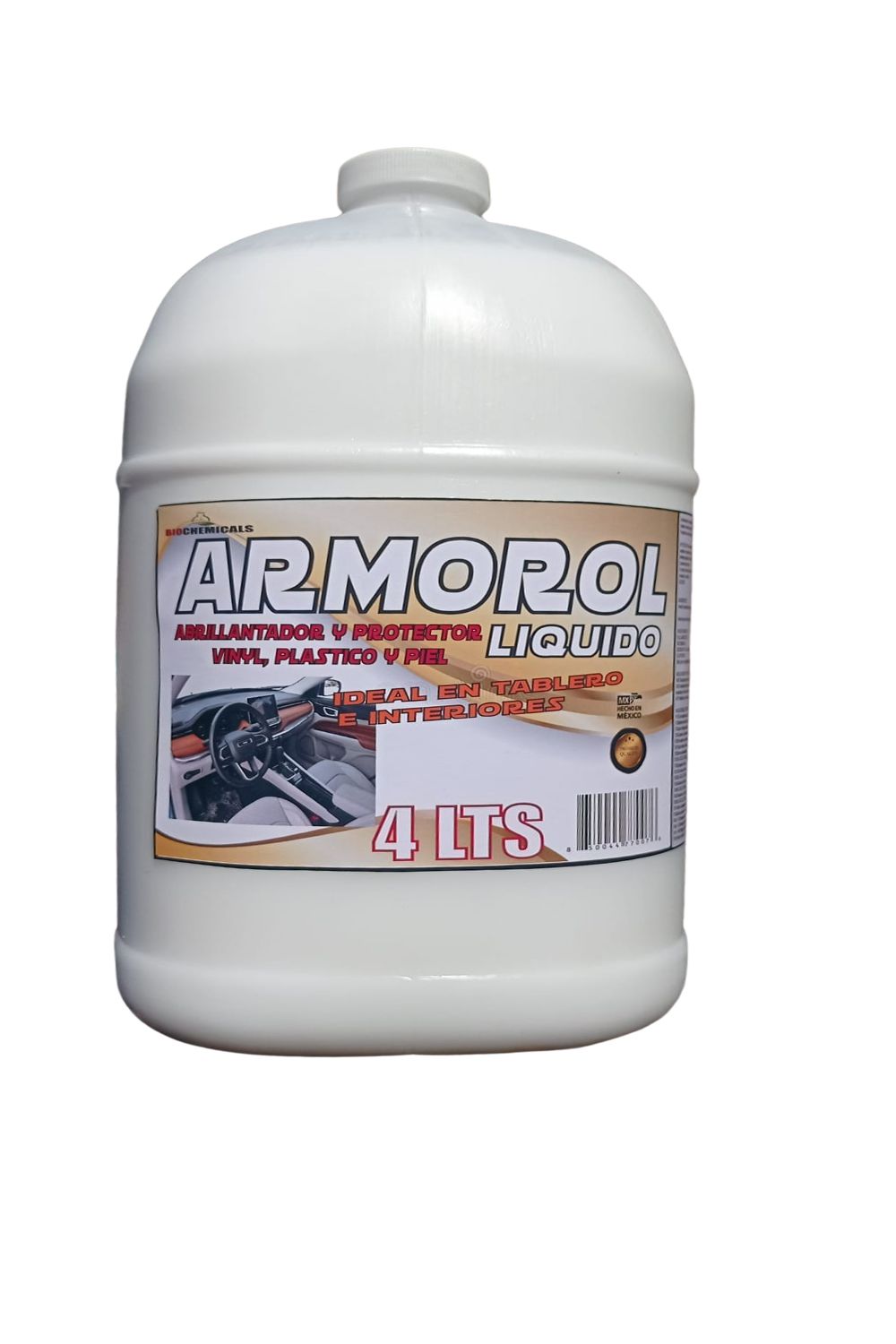 ARMOROL LIQUIDO 4 LITROS ABRILLANTADOR Y PROTECTOR PARA TABLEROS AUTOS