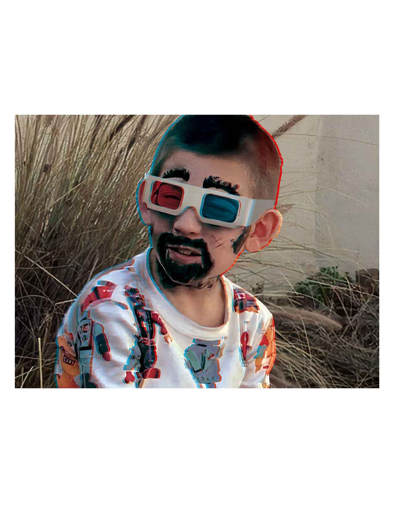 Playera Hombre Dewey 3D Estampada DTG T-shirt