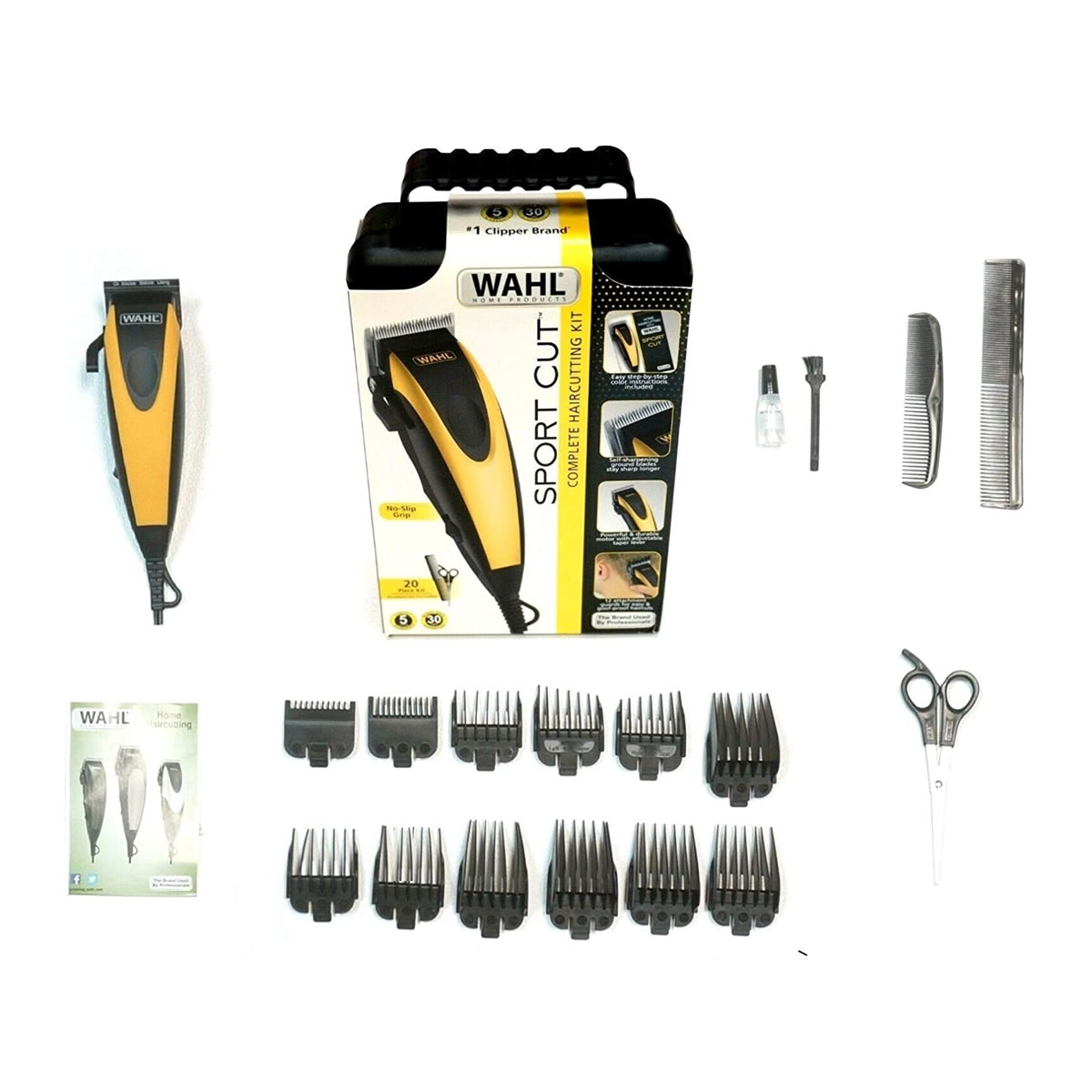 Kit Completo De Corte De Pelo Wahl Sport Cut 9243-6901 De 20 Piezas