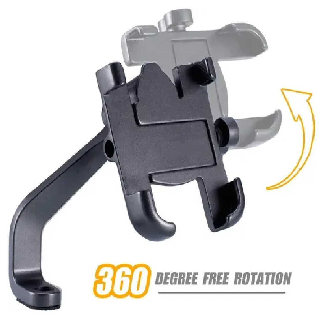 Soporte Telefono Moto Retrovisor Negro