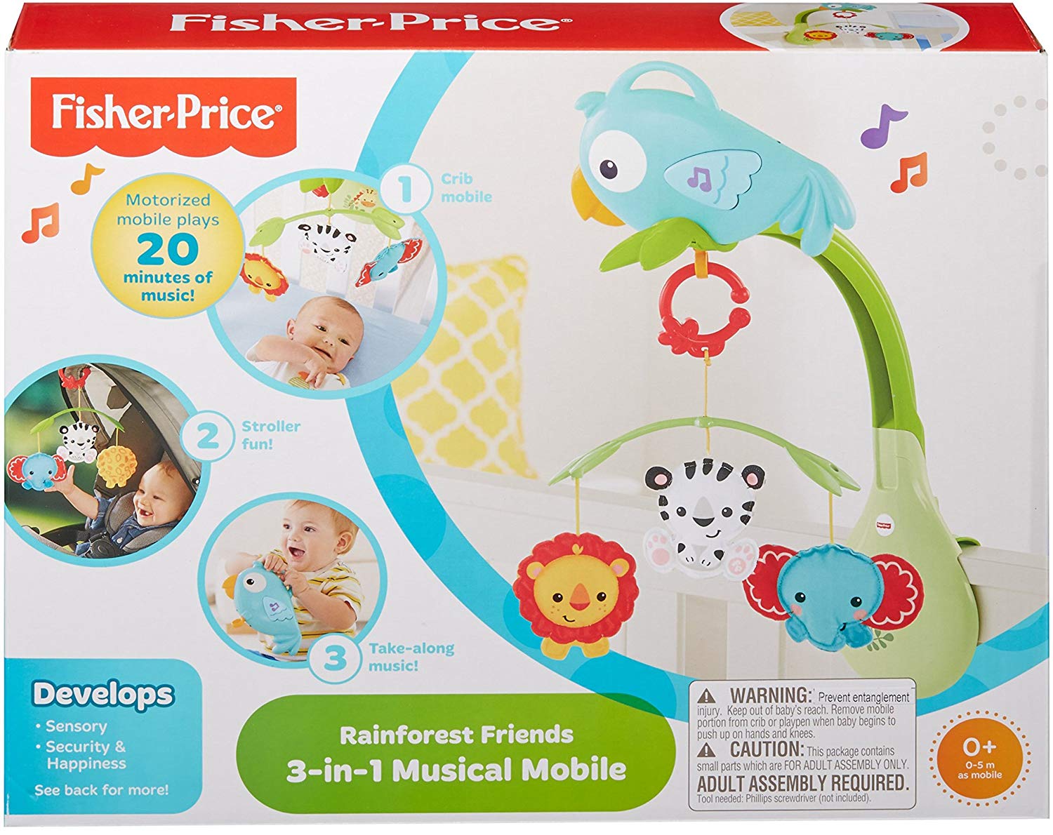 Movil Musical Jungla 3 en 1 CHR11 Fisher Price Mattel