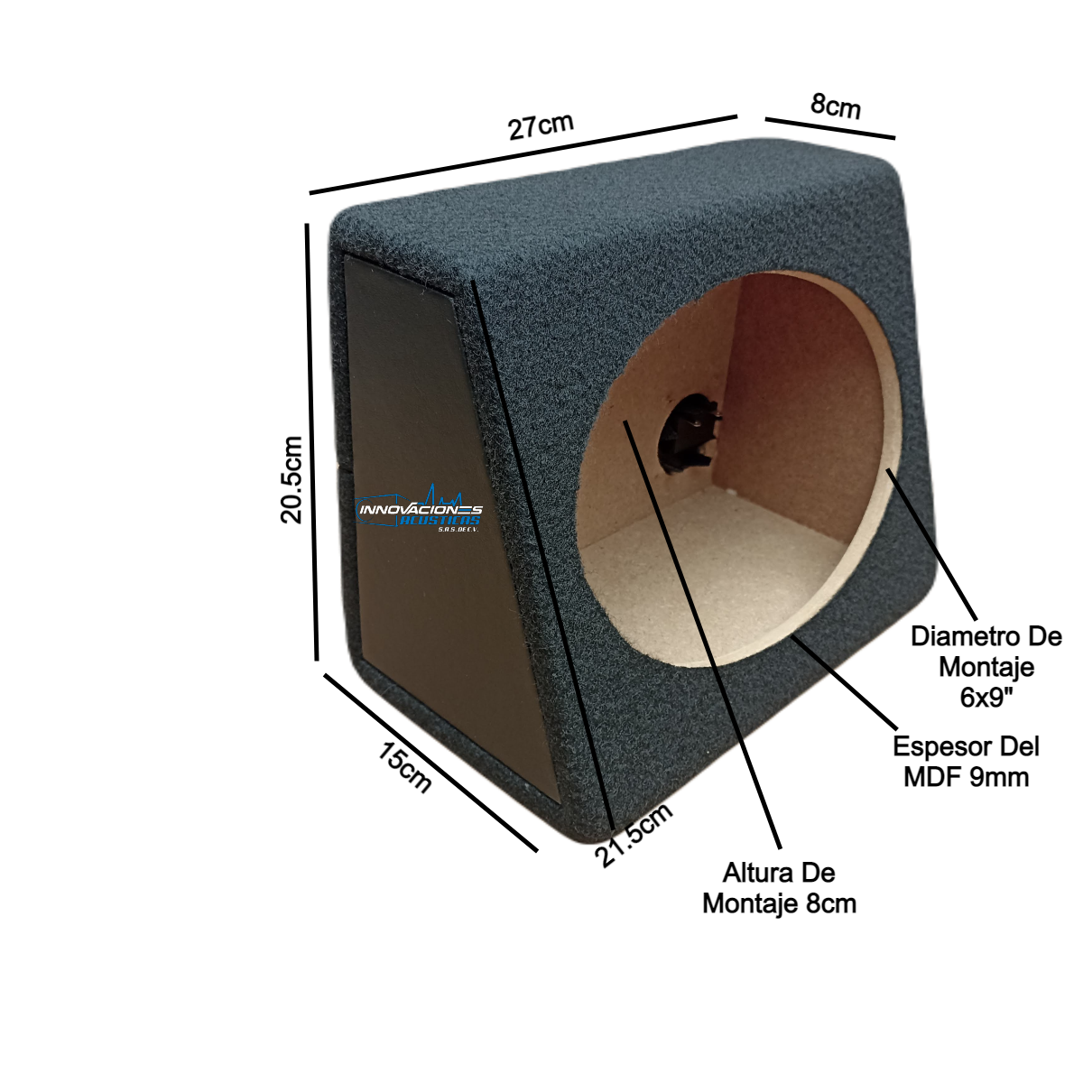 PAR DE CAJONES PARA BOCINAS DE 6X9"