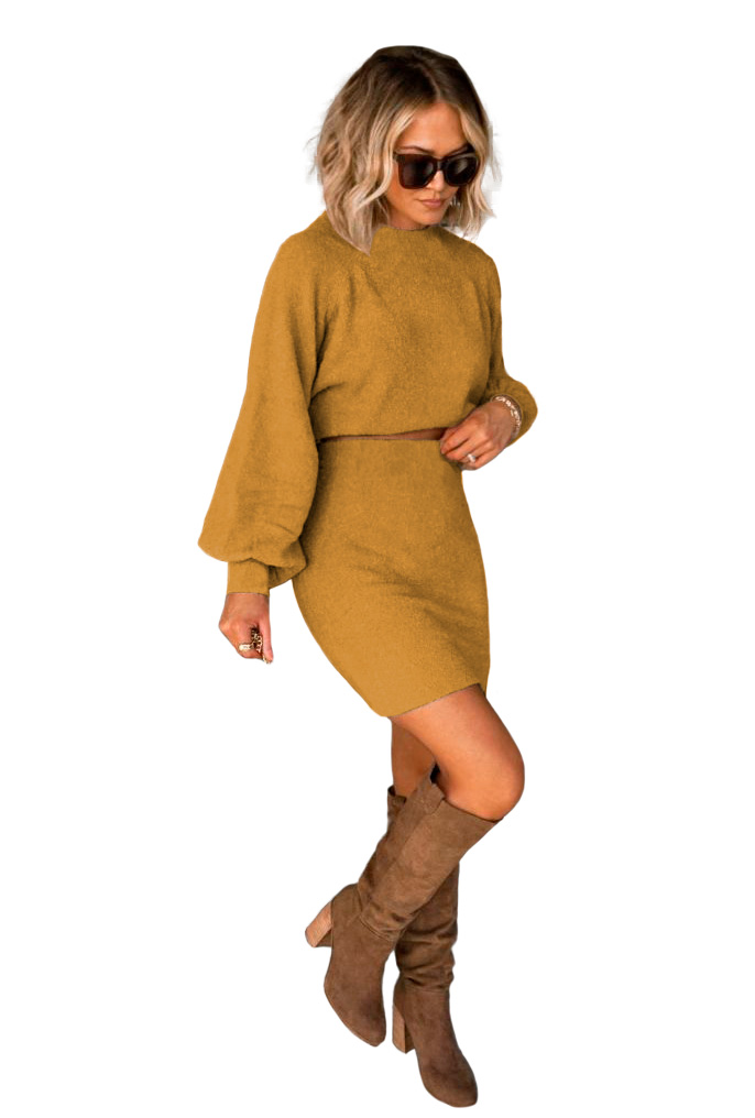 Conjunto Falda Y Sueter Casual