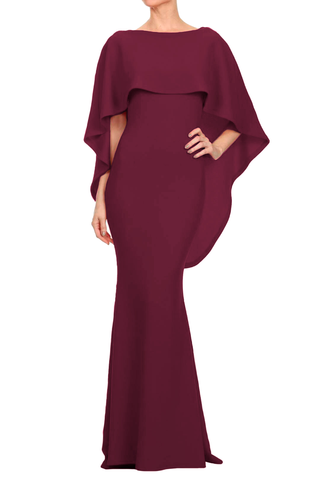 Vestido De Fiesta Largo Con Olan