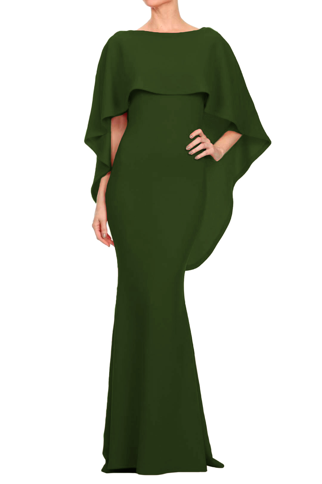 Vestido De Fiesta Largo Con Olan