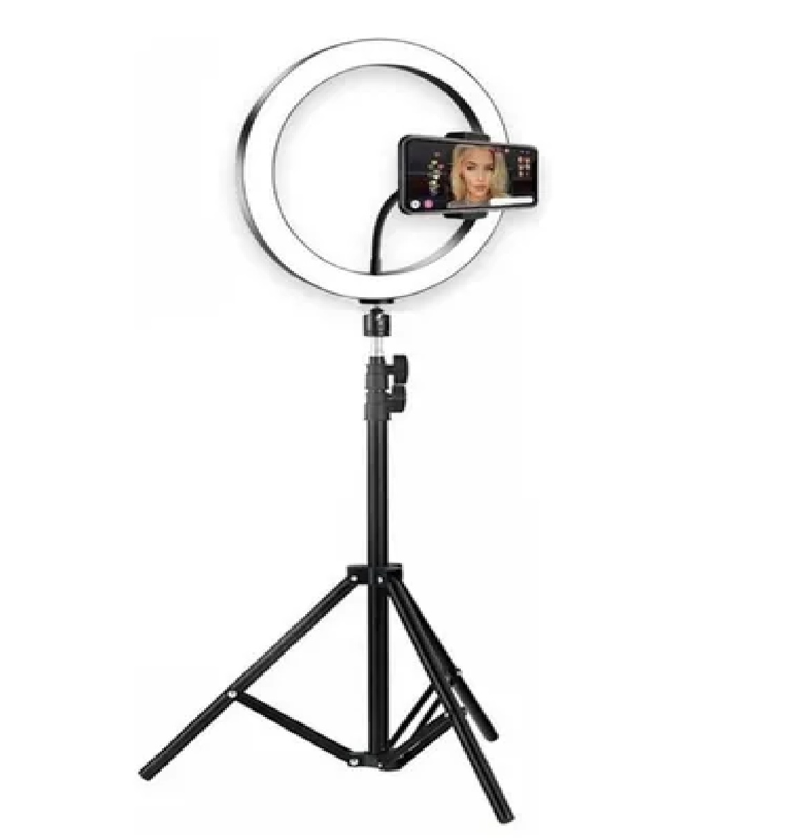 Lampara Aro De Luz Led De 10 Pulgadas Con Tripie Portatil