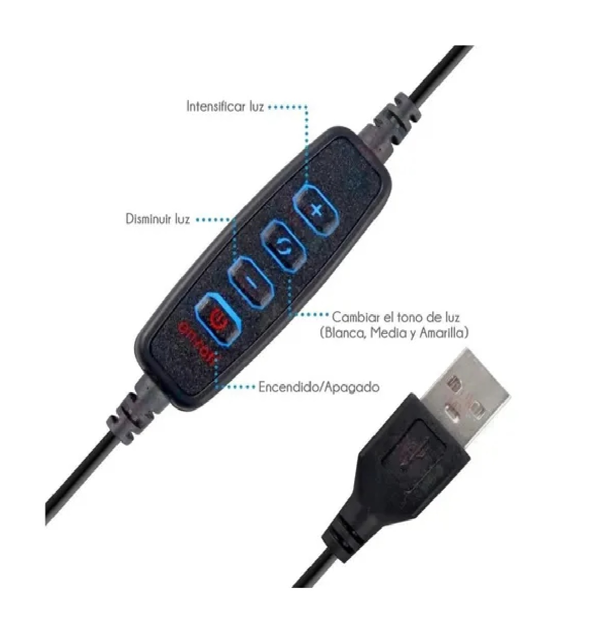 Lampara Aro De Luz Led De 10 Pulgadas Con Tripie Portatil