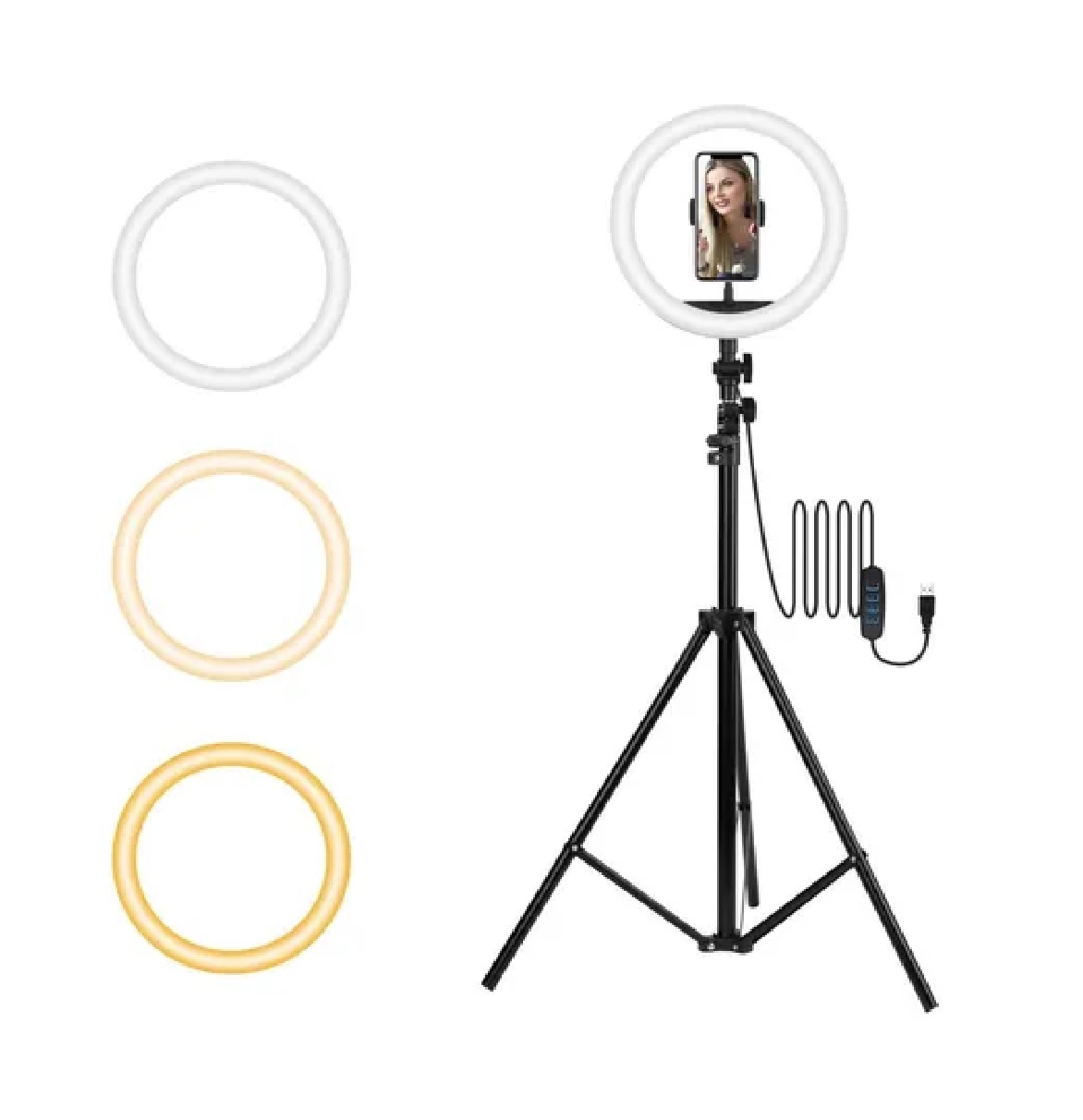 Aro De Luz Led De 10 Pulgadas Con Trípode Luz De Maquillaje