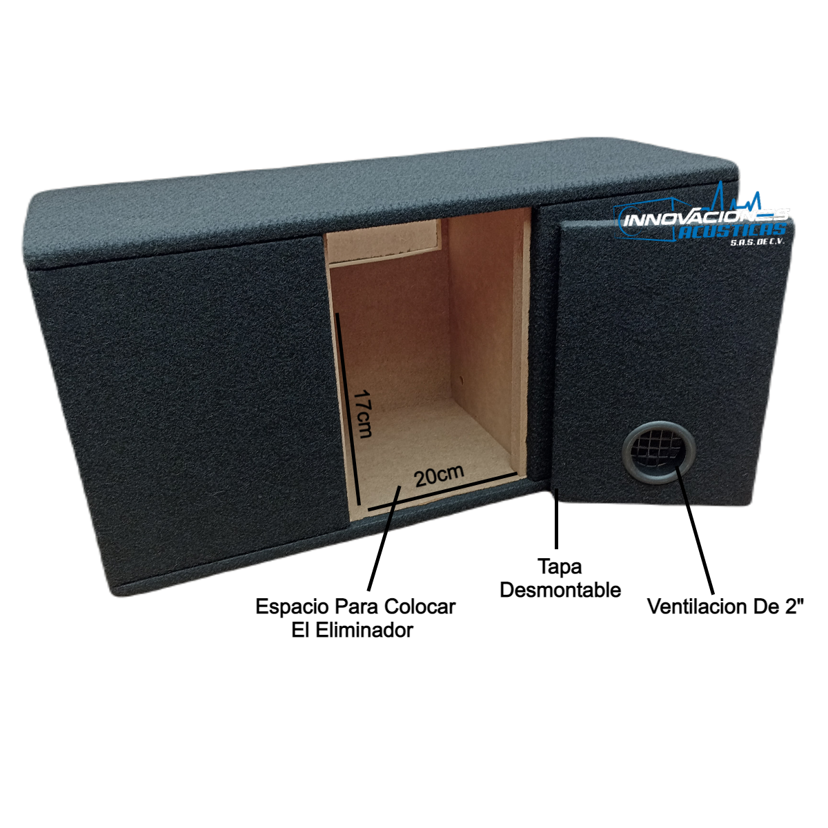 Porta Estereo Para Bocinas De 6x9 Con Salida De Aire