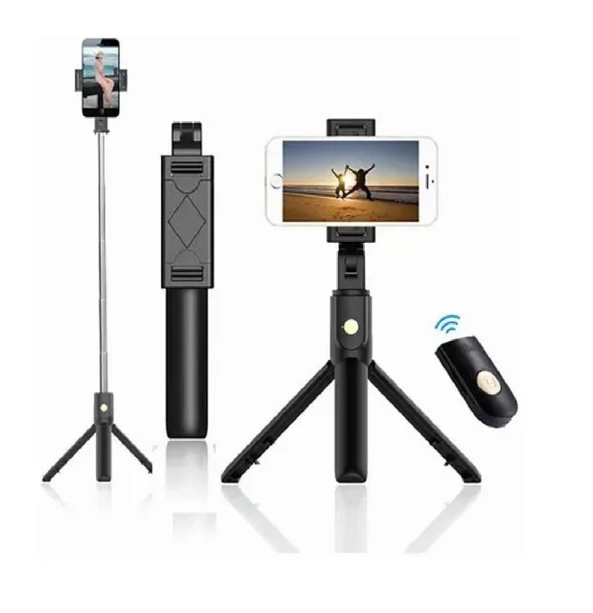 Palo Selfie Con Control Remoto Bluetooth Con Trípode