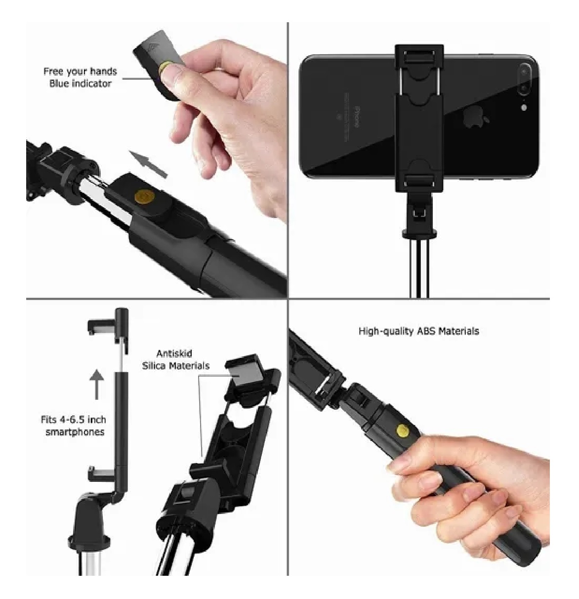 Palo Selfie Con Control Remoto Bluetooth Con Trípode
