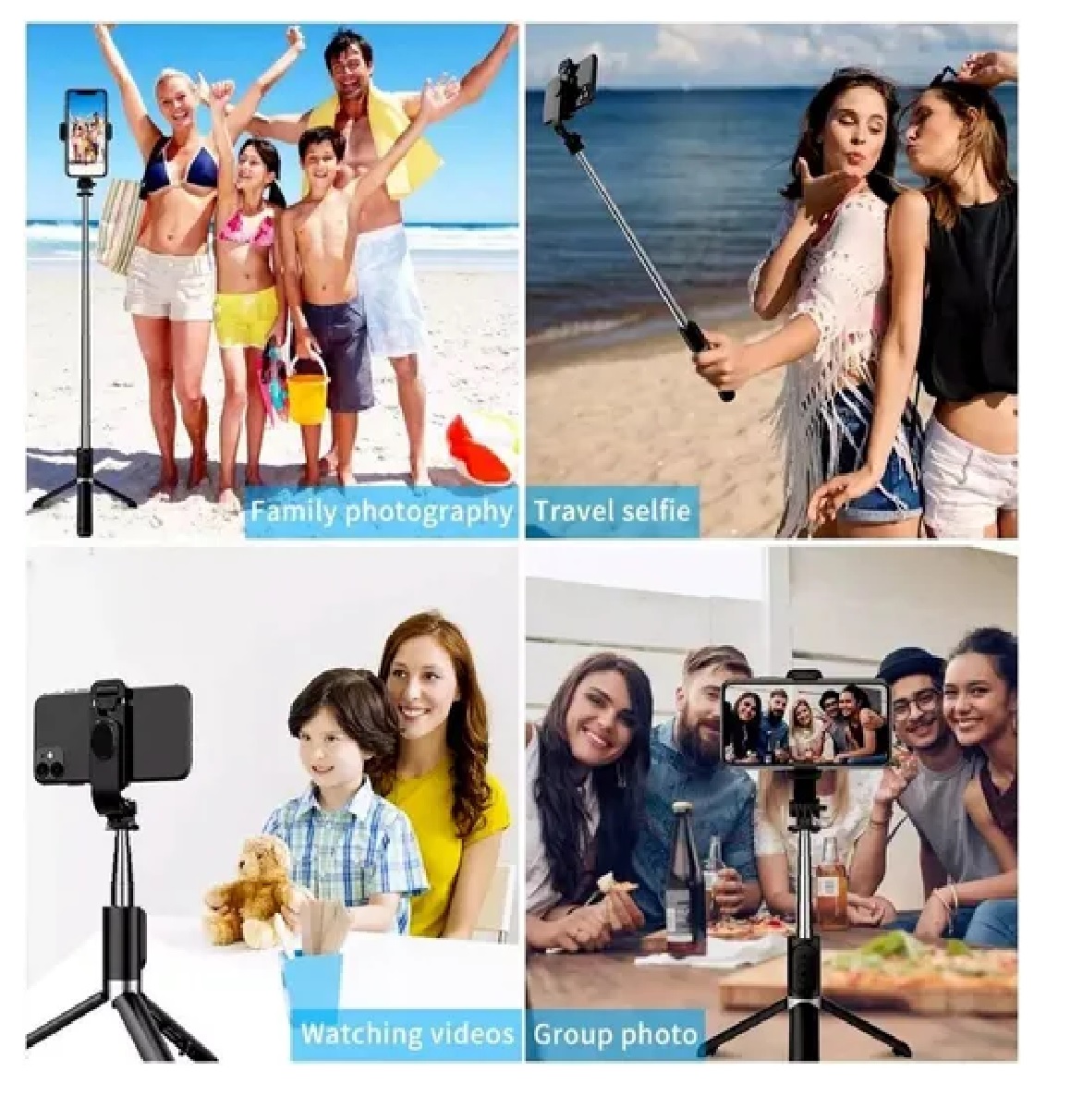 Palo De Selfie Bluetooth A Control Remoto Para Celulares