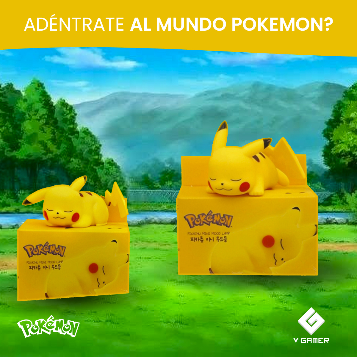 Lámpara De Noche Pikachu Para Dormir Pokemon Nocturna