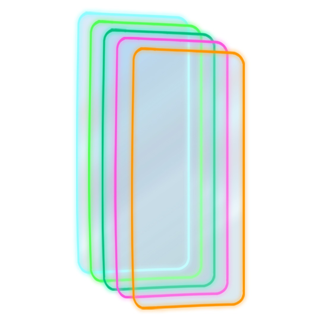 Mica Neon Naranja Iphone XS / 11 PRO