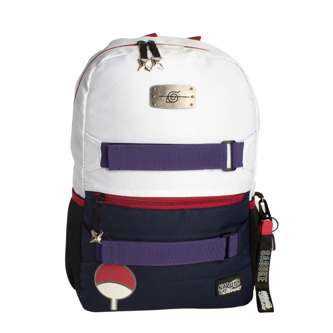 Mochila Naruto Sasuke Con Porta Laptop Edición Especial Original