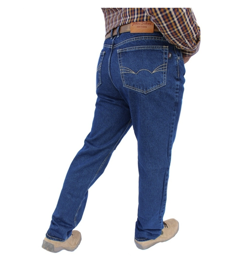 Pantalón Vaquero de Mezclilla Rígida Para Hombre John Silver 