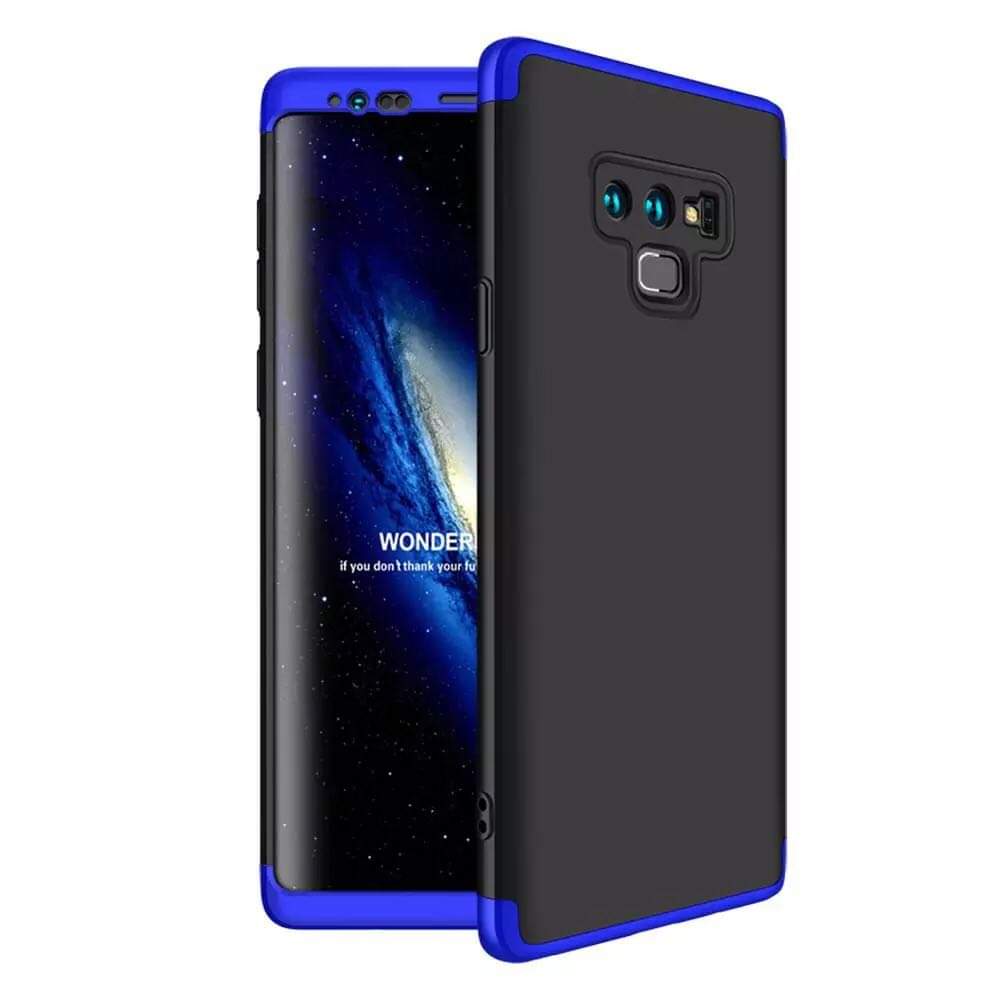 Protector de lujo fino Samsung Galaxy Note 9 Negro con Azul