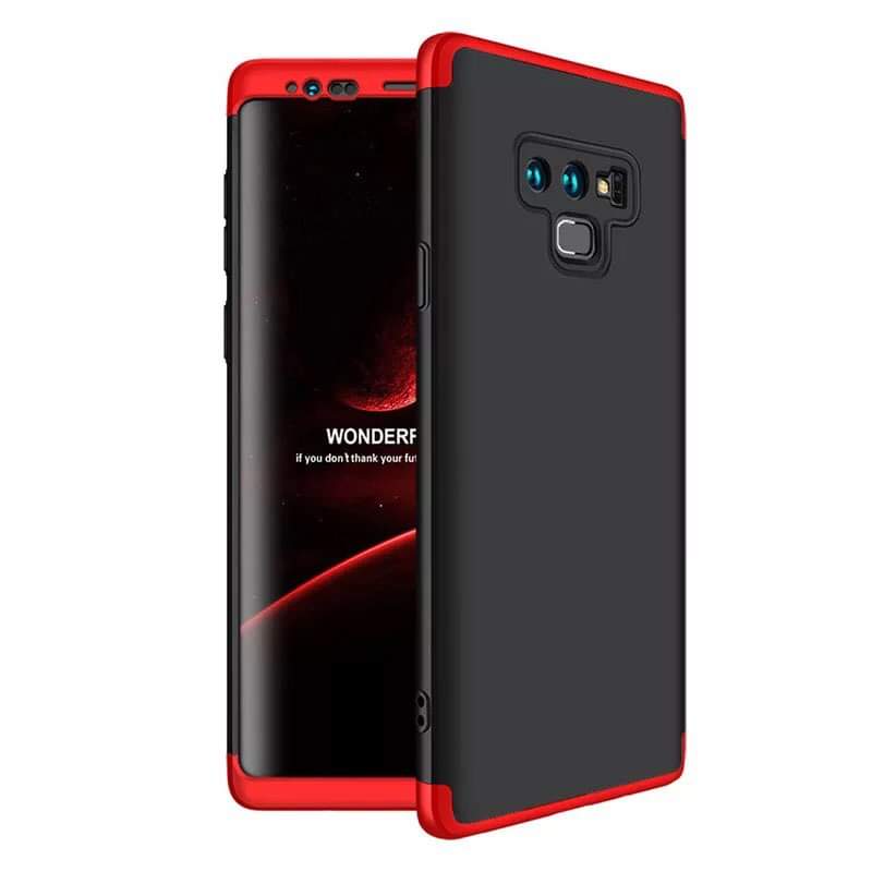 Protector de lujo fino Samsung Galaxy Note 9 negro con rojo