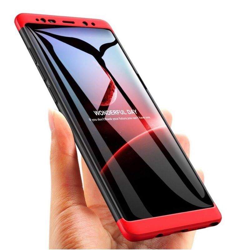 Protector de lujo fino Samsung Galaxy Note 9 negro con rojo